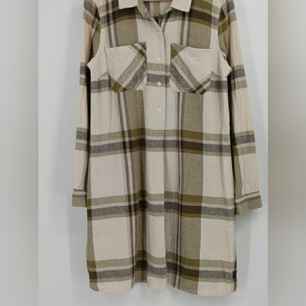 Plaid Shirt dress size small Old Navy